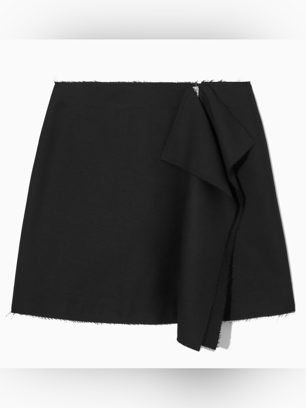 COS Deconstructed Mini Skirt Black 10